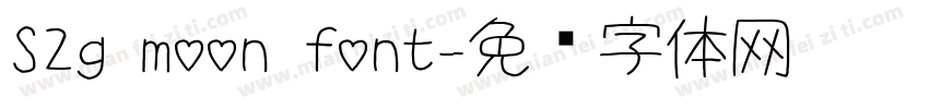 S2g moon font字体转换